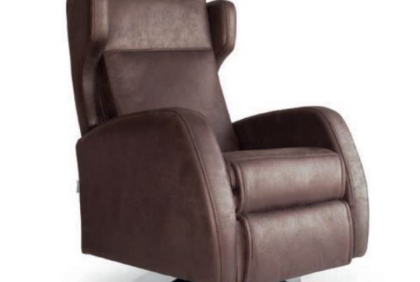 Sillón vitta cuero marrón